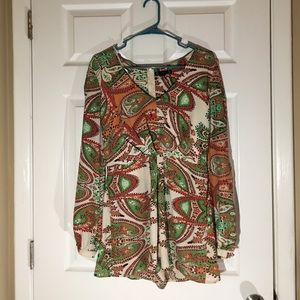 One piece shorts outfit